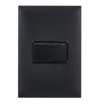 Conjunto 1 Interruptor Simples Preto 611110PT Pial Plus+