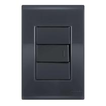 Conjunto 1 Interruptor Simples - Tramontina Liz Grafite