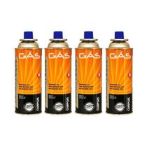 Conjunto 1 Maçarico Regulável + 4 Refil Gás 227gr Nautika Conjunto 1 Maçarico Regulável + 4 Refil Gás 227gr Nautika