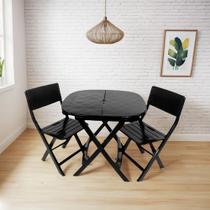 Conjunto 1 Mesa 2 Cadeira Dobrável Plástico Sorveteria Cas Conjunto 1 Mesa 2 Cadeira Dobrável Plástico Sorveteria Cas