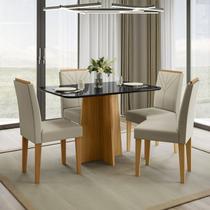 Conjunto 1 Mesa e 4 Cadeiras Anne