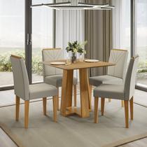 Conjunto 1 Mesa e 4 Cadeiras Rubi