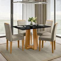 Conjunto 1 Mesa e 4 Cadeiras Rubi