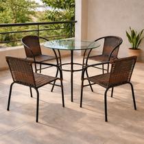 Conjunto 1 Mesa e 4 Cadeiras Solari