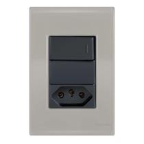 Conjunto 1 Paralelo + 1 Tomada 10A - Liz Fendi / Grafite