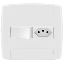 Conjunto 1 Paralelo + 1 Tomada 20A 4X4 - Ilumi Lev - 87049