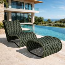 Conjunto 1 Poltrona e 1 Puff Ibiza