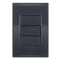 Conjunto 1 Pulsador Campainha - Tramontina Liz Grafite