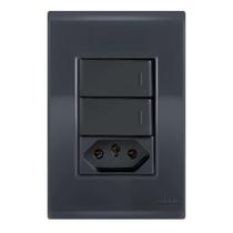 Conjunto 1 Simples + 1 Paralelo + 1 Tomada 10A - Liz Grafite