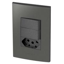 Conjunto 1 Simples + 1 Paralelo + 1 Tomada 20A Inova Grafite