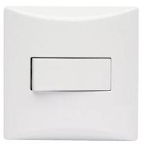 Conjunto 1 Tecla Interruptor Paralelo 10A 250A Sobrepor Sistema X Brava Iriel Branco