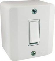 Conjunto 1 Tecla Simples Sobrepor Sistema X Radial Branco Completo