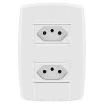 Conjunto 1 Tomada 10A + 1 Tomada 20A - Ilumi Lev - 87009