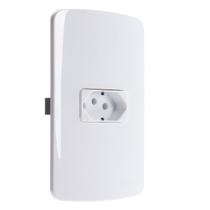 Conjunto 1 Tomada 10a 2p+t 4x2 Branca Margirius B3 Conjunto 1 Tomada 10a 2p+t 4x2 Branca Margirius B3