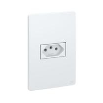 Conjunto 1 Tomada 10A 2P+T com Placa Branco Esatta Weg Conjunto 1 Tomada 10A 2P+T com Placa Branco Esatta Weg
