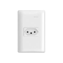 Conjunto 1 Tomada 2 Polos + Terra 20a 250v Simon 19 Branco
