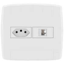 Conjunto 1 Tomada 20A + 1 Tomada Rj45 4X4 - Ilumi Lev Conjunto 1 Tomada 20A + 1 Tomada Rj45 4X4 - Ilumi Lev