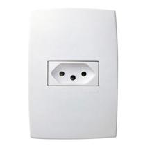 Conjunto 1 Tomada 20A 2p+T 4x2 Branca 615081 Pial Plus Conjunto 1 Tomada 20A 2p+T 4x2 Branca 615081 Pial Plus