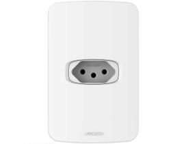 Conjunto 1 Tomada 20A 2p+T 4x2 Branca Gracia 85334 Alumbra Conjunto 1 Tomada 20A 2p+T 4x2 Branca Gracia 85334 Alumbra