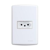 Conjunto 1 Tomada 20A 2P+T 4X2 Branca Siena 6089 Alumbra