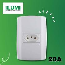 Conjunto 1 tomada 20A slim 250v horizontal Conjunto 1 tomada 20A slim 250v horizontal