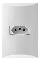 Conjunto 1 Tomada 2P+T 10a 250v 4x2 Branco Soprano Conjunto 1 Tomada 2P+T 10a 250v 4x2 Branco Soprano