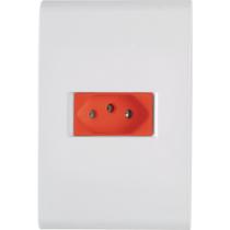 Conjunto 1 Tomada 2P+T 20A/250V Vermelha Liz - Tramontina Conjunto 1 Tomada 2P+T 20A/250V Vermelha Liz - Tramontina