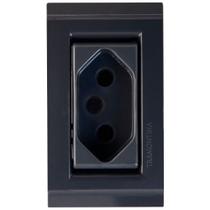 Conjunto 1 Tomada para Móvel 2P+T 10A Liz Grafite - 57170141 - TRAMONTINA