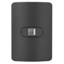 Conjunto 1 Tomada Rede Rj45 - Alumbra Gracia Black Maxx