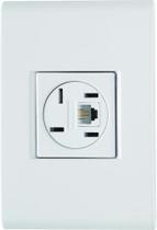 Conjunto 1 Tomada Telefone 4p + Rj11 Liz Tramontina 57170018