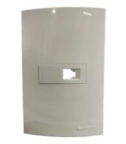 Conjunto 1 Tomada Telefone Rj11 2 Fios 4x2 Branco Conjunto 1 Tomada Telefone Rj11 2 Fios 4x2 Branco