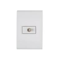 Conjunto 1 Tomada TV/SAT Coaxial 10A 4x2 Tramontina Liz Conjunto 1 Tomada TV/SAT Coaxial 10A 4x2 Tramontina Liz