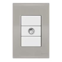 Conjunto 1 Tomada Tv - Tramontina Liz Fendi / Branco Conjunto 1 Tomada Tv - Tramontina Liz Fendi / Branco