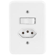 Conjunto 1 Tomadas 1 Tecla 10A Radial Conjunto 1 Tomadas 1 Tecla 10A Radial