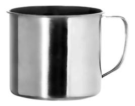 Conjunto 10 Canecas De Aço Inox Chá Café 320ml Com Alça