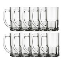 Conjunto 10 Canecas Vidro 320 ML Linha Vitamina Cervejas Bar