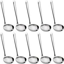 Conjunto 10 Conchas de Feijão Aço Inox Molhos Sopas Restaurantes Cozinhas Profissionais Taumer Conjunto 10 Conchas de Feijão Aço Inox Molhos Sopas Restaurantes Cozinhas Profissionais Taumer