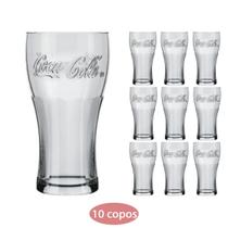 Conjunto 10 Copos 470ml Vidro Coca Cola Nadir Suco Agua Conjunto 10 Copos 470ml Vidro Coca Cola Nadir Suco Agua