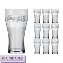 Conjunto 10 Copos Coca Cola Nadir 470ml Vidro Suco Agua