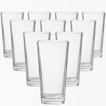 Conjunto 10 Copos Vidro 260ml Transparente Venice Base Forte