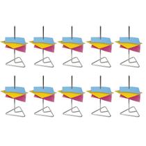 Conjunto 10 Espetos para Fixar Papéis Organizadores de Bancada Restaurante