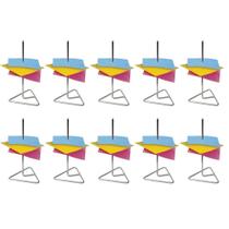 Conjunto 10 Espetos para Fixar Papéis Organizadores de Bancada Restaurante