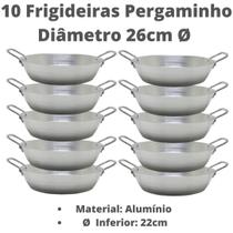 Conjunto 10 Frigideiras Pergaminho 26 Cm Com Alças Conjunto 10 Frigideiras Pergaminho 26 Cm Com Alças