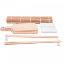 Conjunto 10 Peças para Sushi de Bambu Osaka 5459 Lyor