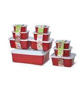 Conjunto 10 Potes de Plástico Tapuer Com Tampa Para Marmita Micro-ondas Freezer Maquina de Lavar