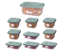 Conjunto 10 Potes Hermético Plástico Alimentos Mantimentos Cozinha - SR10/16 Sanremo Conjunto 10 Potes Hermético Plástico Alimentos Mantimentos Cozinha - SR10/16 Sanremo