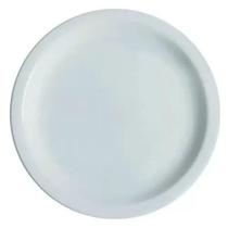 Conjunto 10 Pratos De Sobremesa Branco Ceramica - Porcelart
