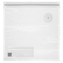 Conjunto 10 sacos guzzini saveit reutilizáveis 21x22cm com válvula transparente 11850752