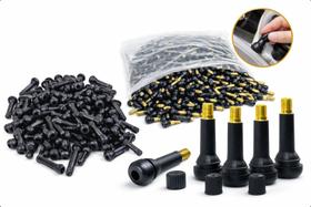 Conjunto 100 Bicos Válvula Para Pneu Sem Câmara TR414