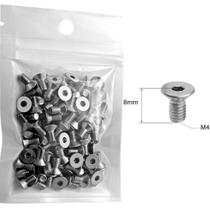 Conjunto 100 Parafusos Allen M4x8mm Fixação de Gancheiras Conjunto 100 Parafusos Allen M4x8mm Fixação de Gancheiras